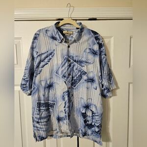 Tommy Bahama Blue Floral Men's Shirt